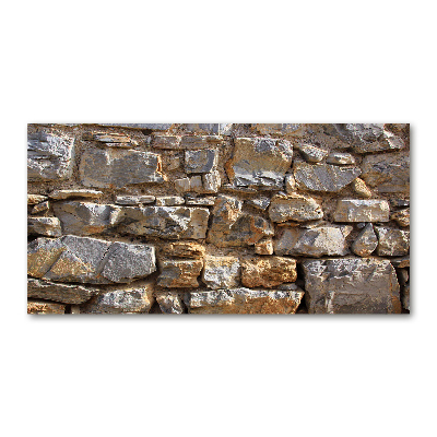 Glazen schilderij Stenen muur