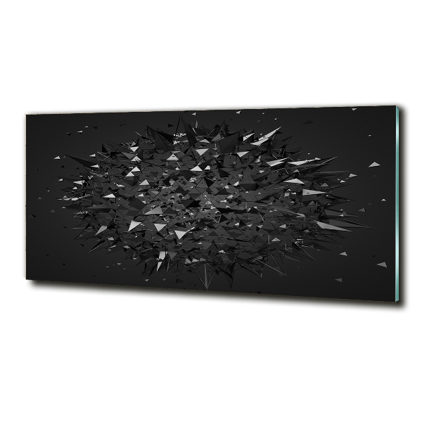 Schilderij op glas 3D-abstractie