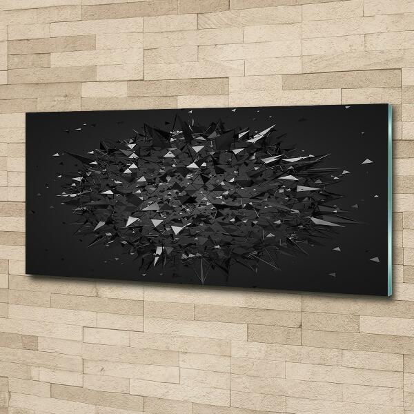 Schilderij op glas 3D-abstractie