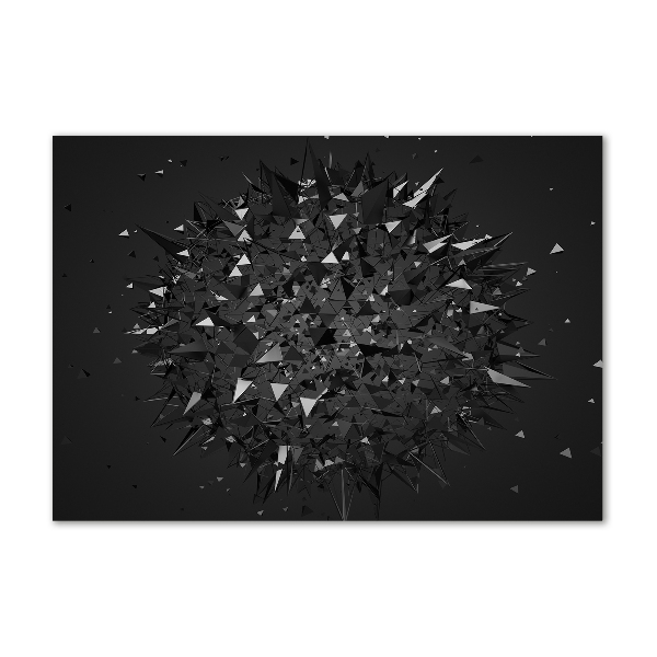 Schilderij op glas 3D-abstractie