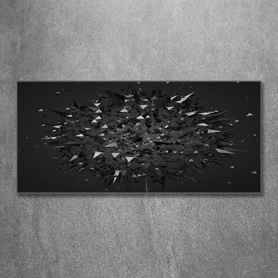 Schilderij op glas 3D-abstractie