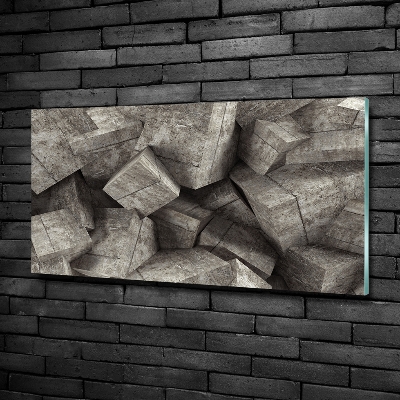 Foto obraz szklany Betonowe sześciany