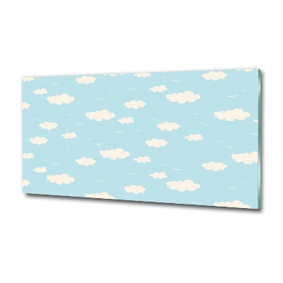 Glazen schilderij Wolken