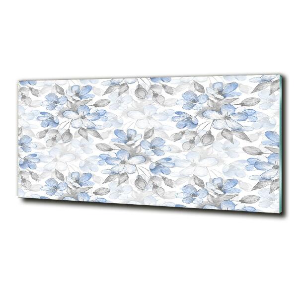 Schilderij op glas Tere bloemen