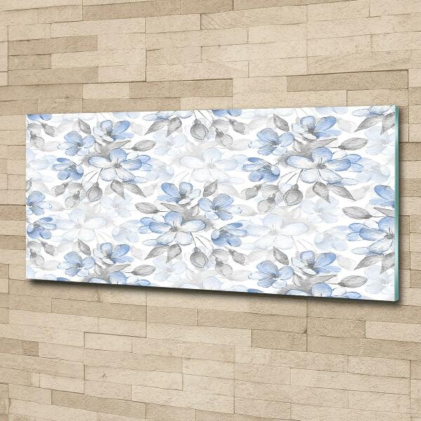 Schilderij op glas Tere bloemen