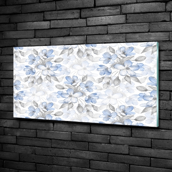 Schilderij op glas Tere bloemen