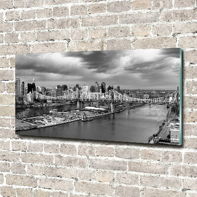 Schilderij glas New York