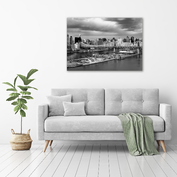 Schilderij glas New York