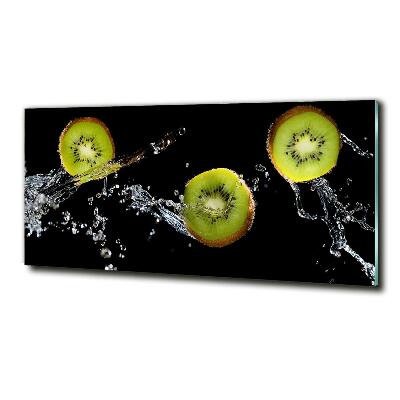 Schilderij op glas Kiwi en water