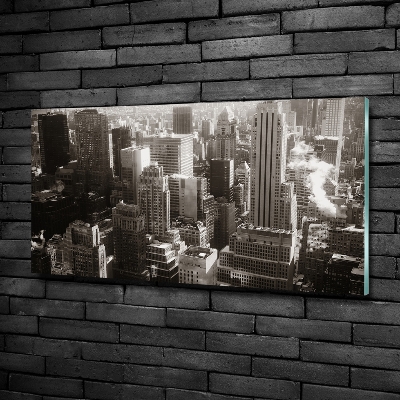 Schilderij glas New York