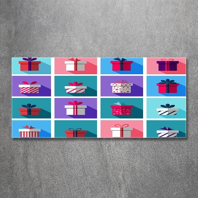 Foto schilderij op glas Cadeaus