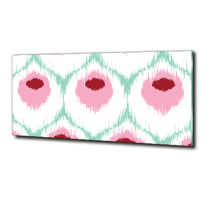 Schilderij op glas Pauwenpatroon