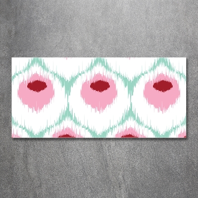 Schilderij op glas Pauwenpatroon