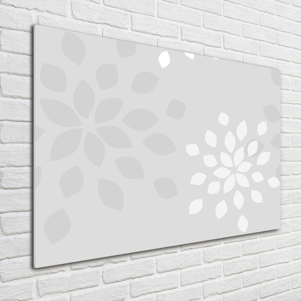 Glazen schilderij Bloemenpatroon