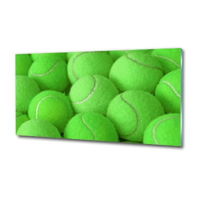 Schilderij op glas Tennisballen