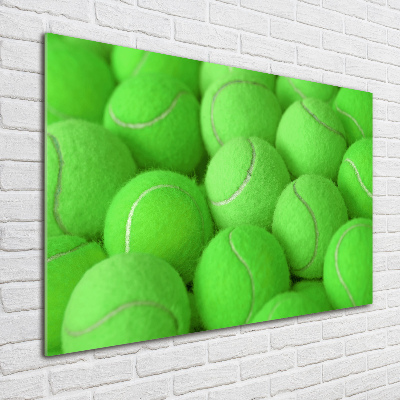 Schilderij op glas Tennisballen