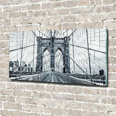 Foto schilderij op glas Brooklynbrug