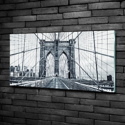 Foto schilderij op glas Brooklynbrug