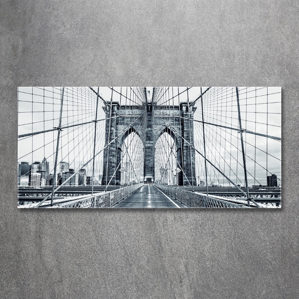 Foto obraz szklany Most Brookliński