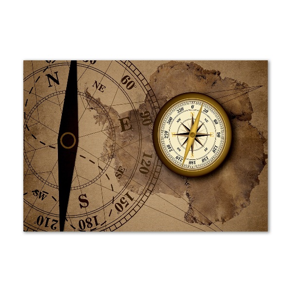 Foto obraz zdjęcie szkło hartowane Kompas