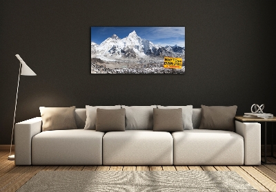 Glazen schilderij Mount Everest