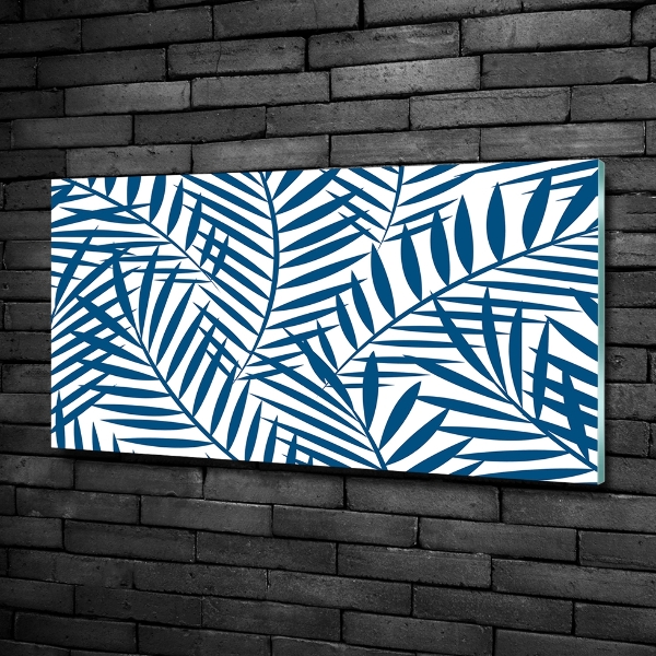 Foto obraz szkło hartowane Liście palmy