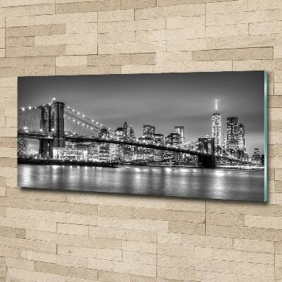 Foto schilderij op glas Brooklynbrug