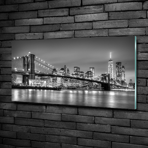 Foto schilderij op glas Brooklynbrug
