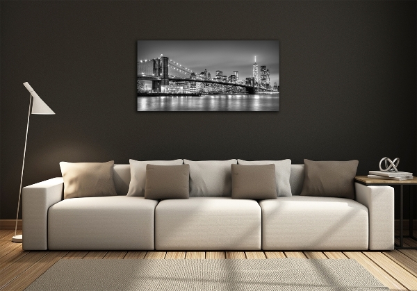 Foto schilderij op glas Brooklynbrug
