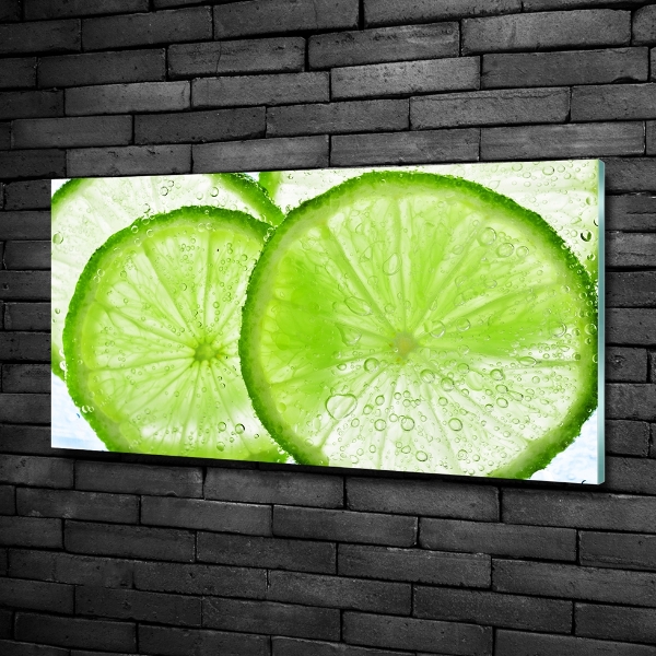 Glazen schilderij Limes onder water