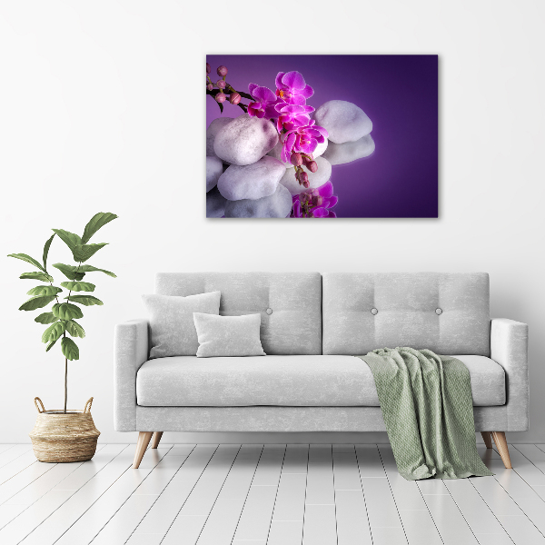 Schilderij op glas Orchidee