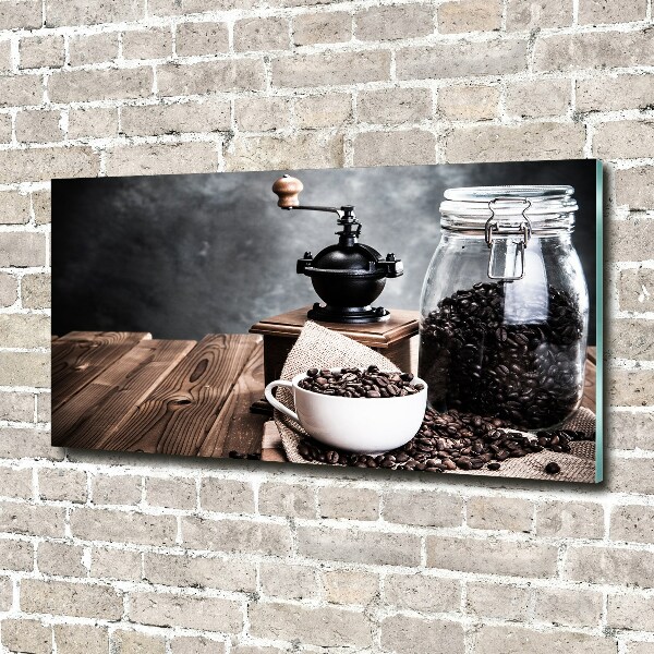 Schilderij op glas Koffiemolen