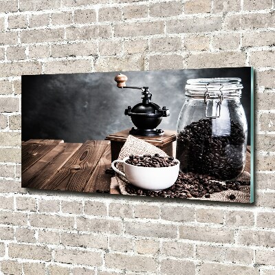 Schilderij op glas Koffiemolen