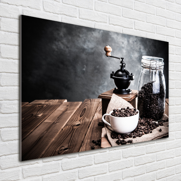 Schilderij op glas Koffiemolen