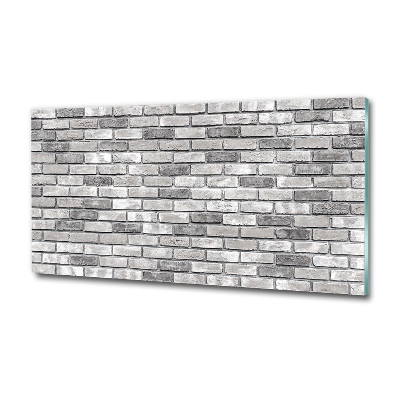 Foto schilderij op glas Bakstenen muur