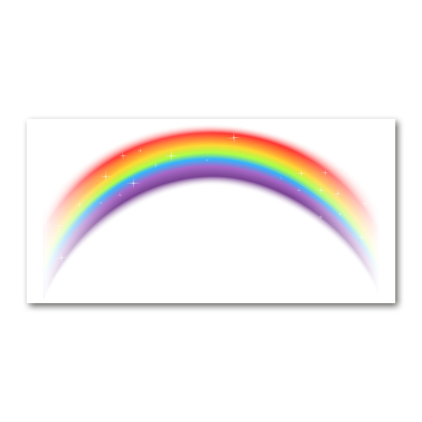 Foto schilderij op glas Regenboog