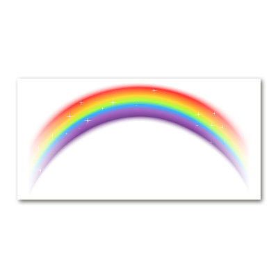 Foto schilderij op glas Regenboog