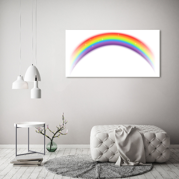 Foto schilderij op glas Regenboog