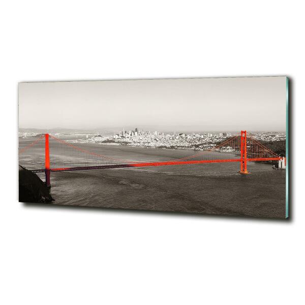 Schilderij op glas San Francisco-brug