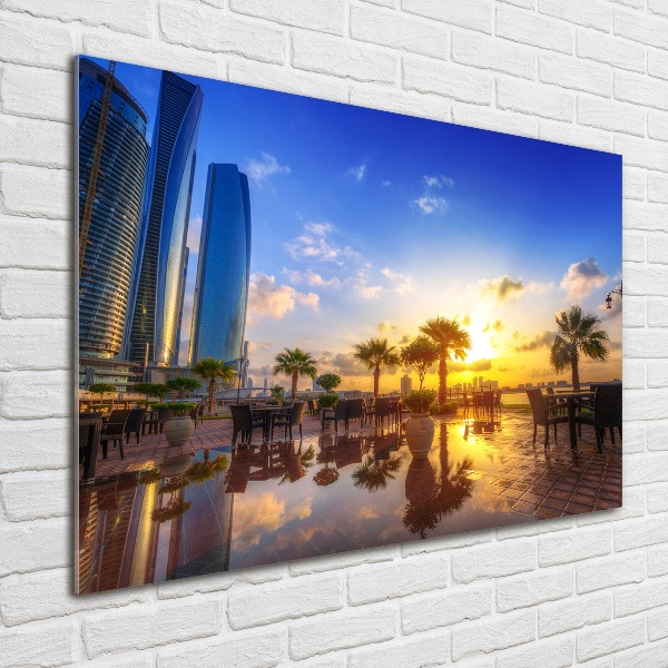 Glazen schilderij Abu Dhabi Oost