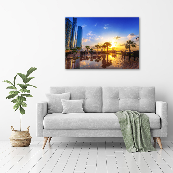 Glazen schilderij Abu Dhabi Oost