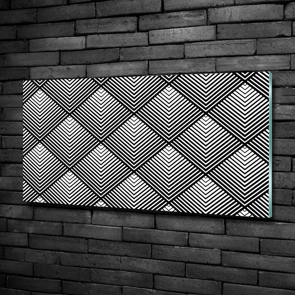 Schilderij glas Geometrische achtergrond