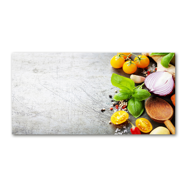 Fotoobraz na ścianę szkło hartowane Warzywa