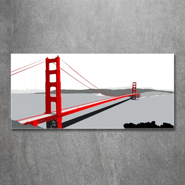 Glazen schilderij San Francisco-brug