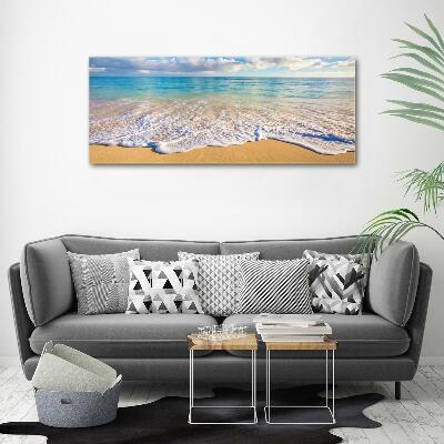 Schilderij glas Hawaiiaans strand