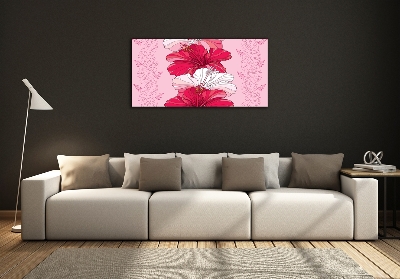 Foto schilderij op glas Hawaiiaanse bloemen