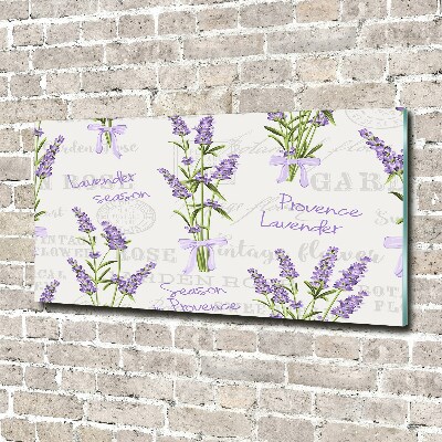 Schilderij op glas Lavendel