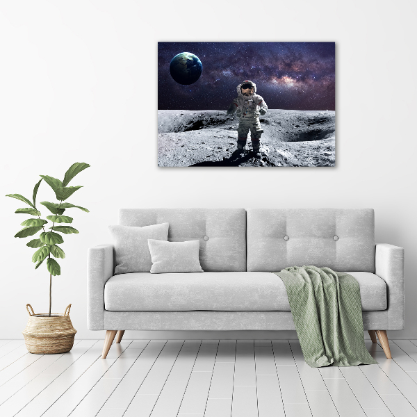 Foto schilderij op glas Astronaut