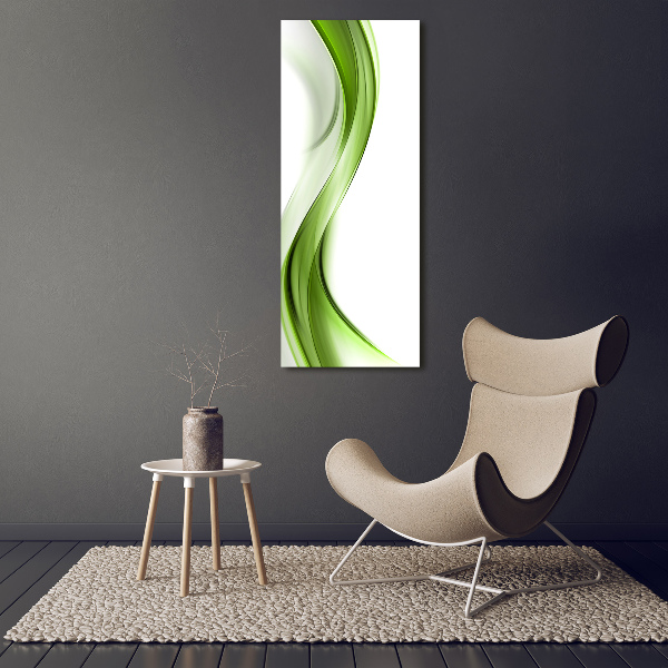 Verticale glasfoto Abstracte golf