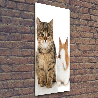 Verticale glasfoto Huisdieren